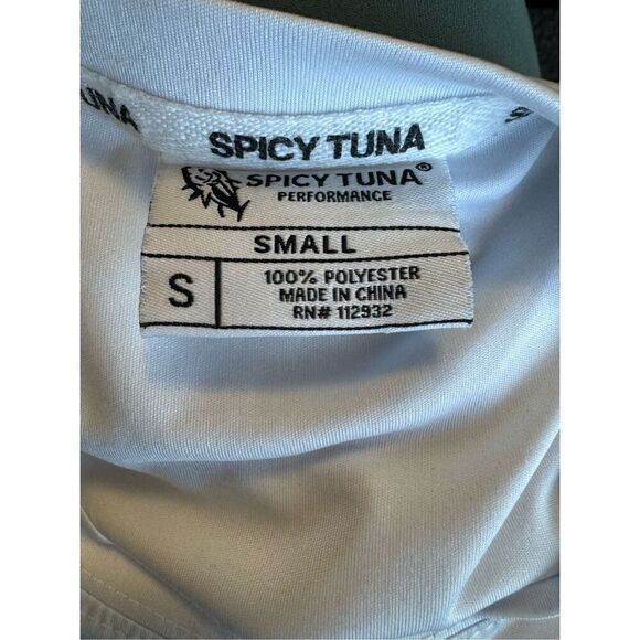 Spicy Tuna Navarre Beach Florida live salty swim sun shirt rash guard small - Picture 4 of 6